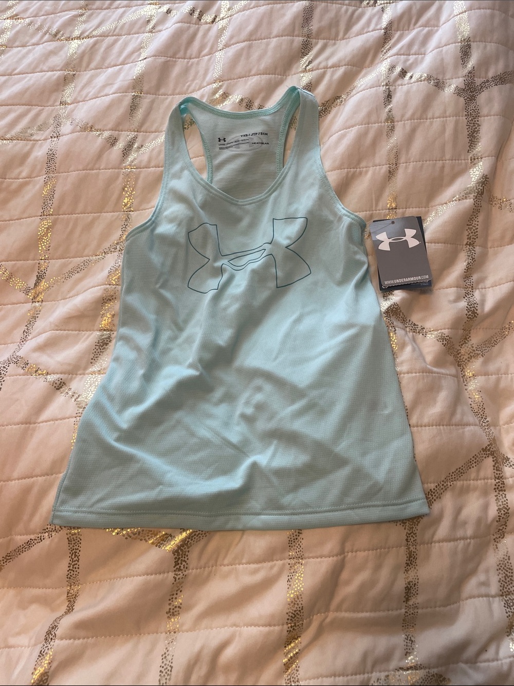 Under Armour Mint Green Racerback Performance Tank